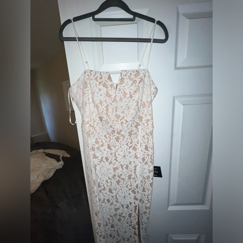 Lulus Amazing Allure White Crochet Lace Bodycon Midi Dress